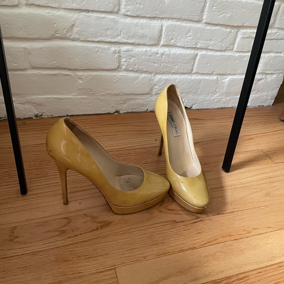 Jimmy Choo Mustard yellow heels as-is - Picture 4 of 15